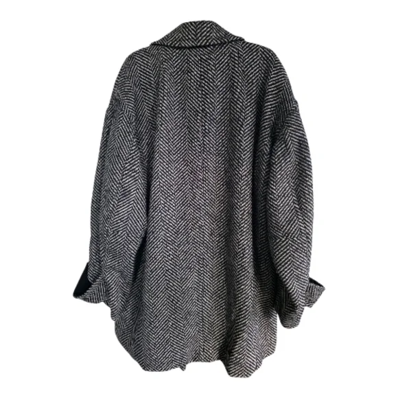 NWT Free People Ari Herringbone Peacoat - Picture 7 of 12